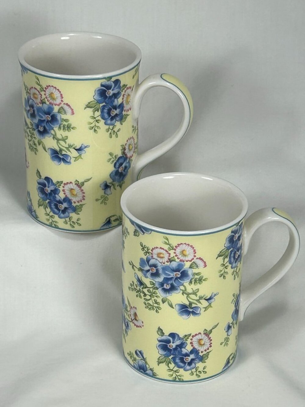 pair of beautiful coffee mugs. Royal Albert UK 2002 Bronte Collection Emily